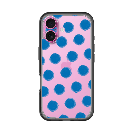 Slim Protection Premium Case［ Original - Favorite Color Polka Dots - Blue ］