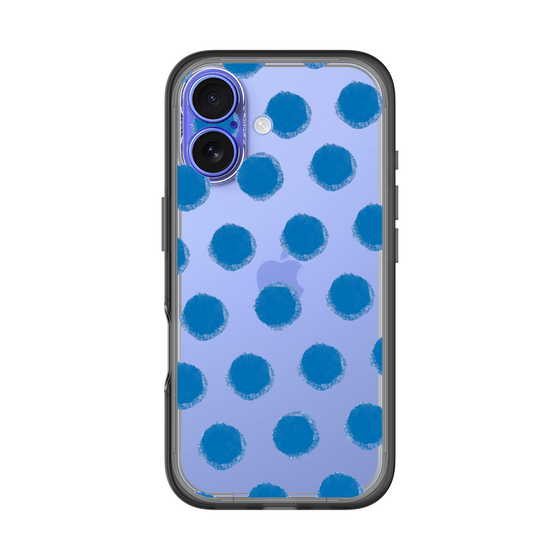 Slim Protection Premium Case［ Original - Favorite Color Polka Dots - Blue ］