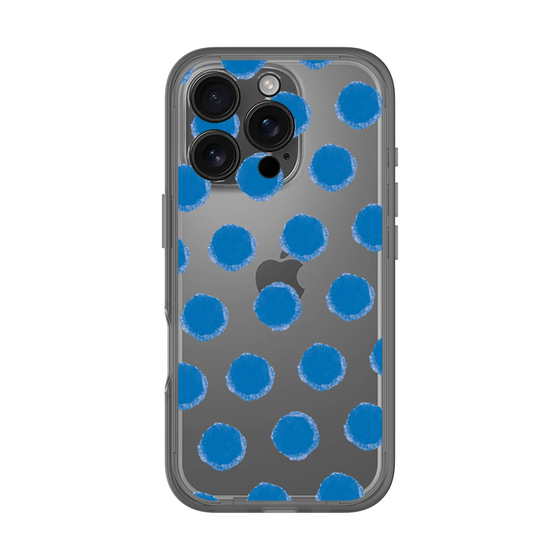 Slim Protection Premium Case［ Original - Favorite Color Polka Dots - Blue ］