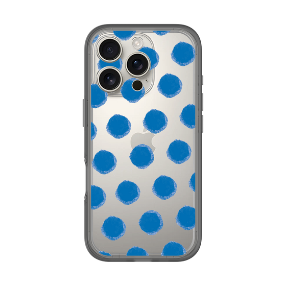 Slim Protection Premium Case［ Original - Favorite Color Polka Dots - Blue ］