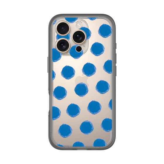 Slim Protection Premium Case［ Original - Favorite Color Polka Dots - Blue ］