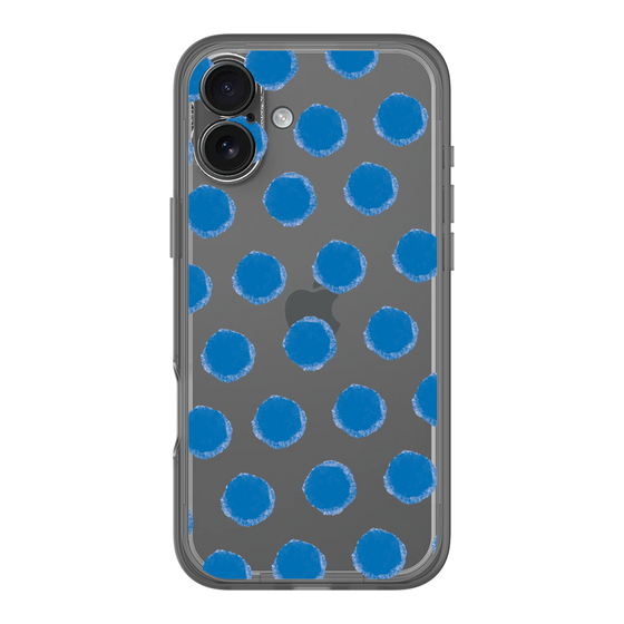 Slim Protection Premium Case［ Original - Favorite Color Polka Dots - Blue ］