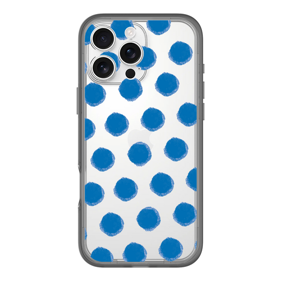 Slim Protection Premium Case［ Original - Favorite Color Polka Dots - Blue ］