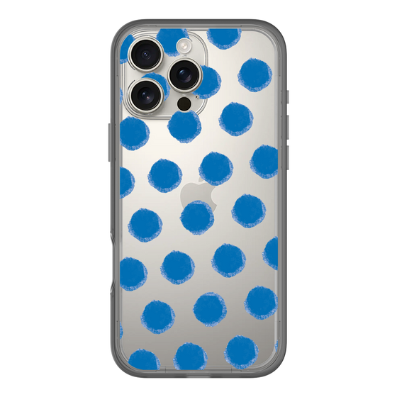 Slim Protection Premium Case［ Original - Favorite Color Polka Dots - Blue ］