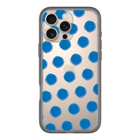 Slim Protection Premium Case［ Original - Favorite Color Polka Dots - Blue ］