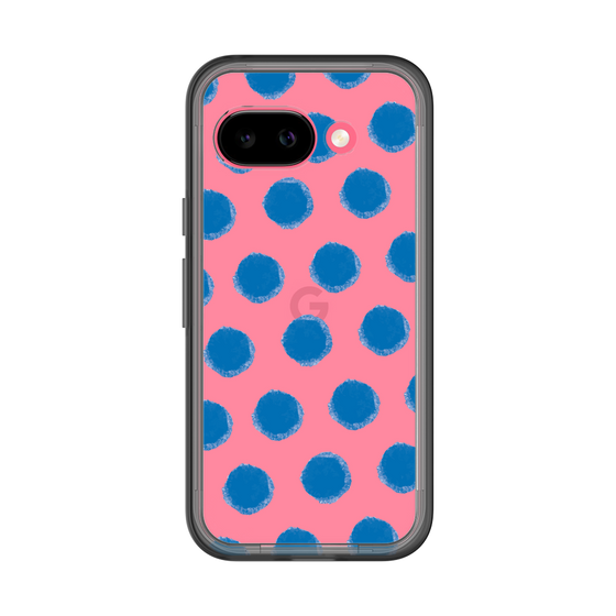 Slim Protection Premium Case［ Original - Favorite Color Polka Dots - Blue ］