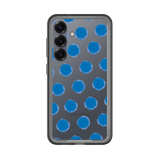 Slim Protection Premium Case［ Original - Favorite Color Polka Dots - Blue ］