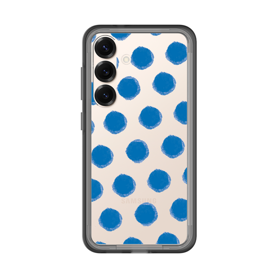 Slim Protection Premium Case［ Original - Favorite Color Polka Dots - Blue ］