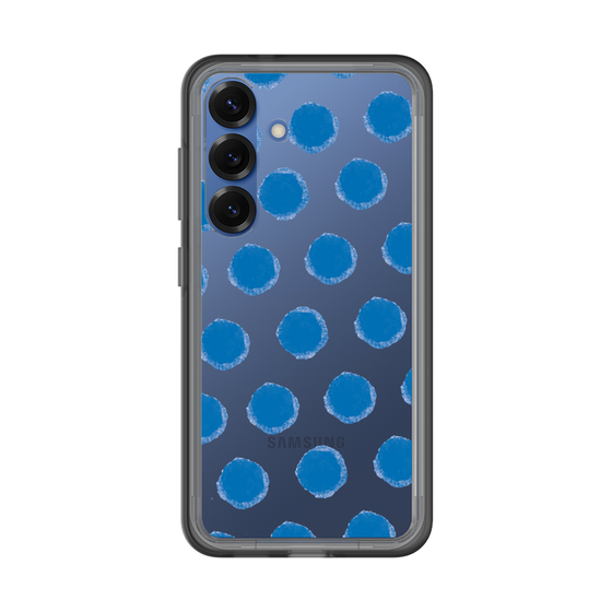 Slim Protection Premium Case［ Original - Favorite Color Polka Dots - Blue ］
