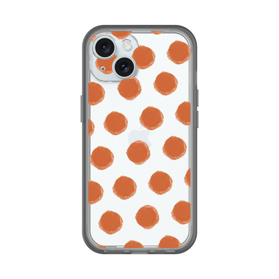 Slim Protection Premium Case［ Original - Favorite Color Polka Dots - Red ］