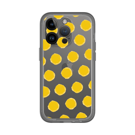 Slim Protection Premium Case［ Original - Favorite Color Polka Dots - Yellow ］