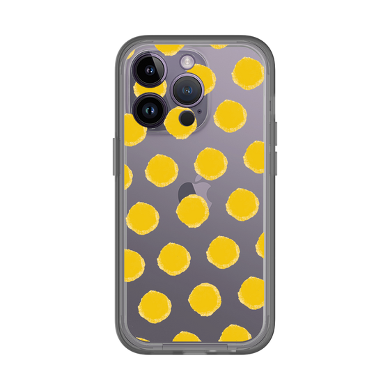 Slim Protection Premium Case［ Original - Favorite Color Polka Dots - Yellow ］