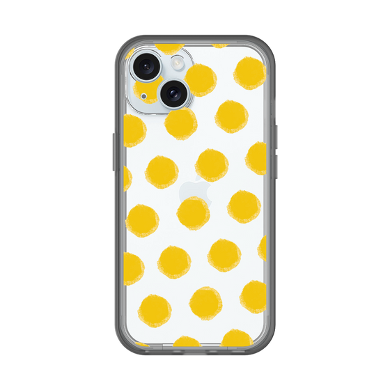 Slim Protection Premium Case［ Original - Favorite Color Polka Dots - Yellow ］