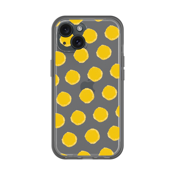 Slim Protection Premium Case［ Original - Favorite Color Polka Dots - Yellow ］