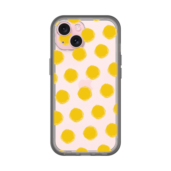 Slim Protection Premium Case［ Original - Favorite Color Polka Dots - Yellow ］