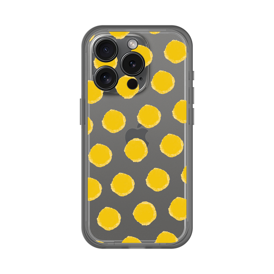 Slim Protection Premium Case［ Original - Favorite Color Polka Dots - Yellow ］