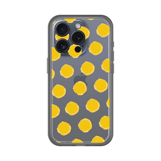 Slim Protection Premium Case［ Original - Favorite Color Polka Dots - Yellow ］