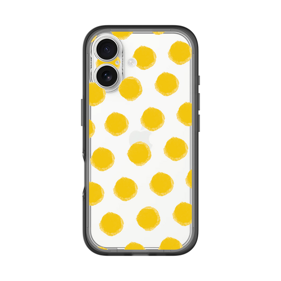Slim Protection Premium Case［ Original - Favorite Color Polka Dots - Yellow ］