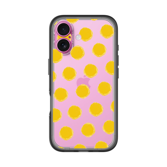 Slim Protection Premium Case［ Original - Favorite Color Polka Dots - Yellow ］
