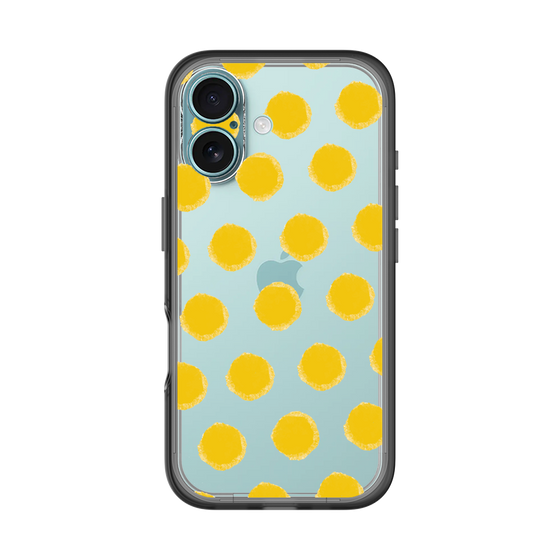 Slim Protection Premium Case［ Original - Favorite Color Polka Dots - Yellow ］