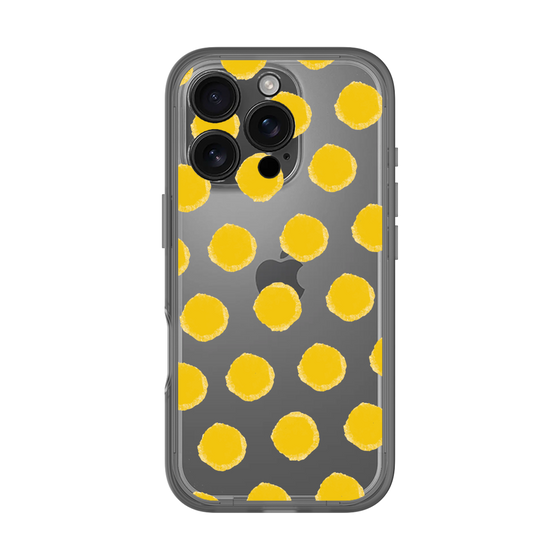 Slim Protection Premium Case［ Original - Favorite Color Polka Dots - Yellow ］