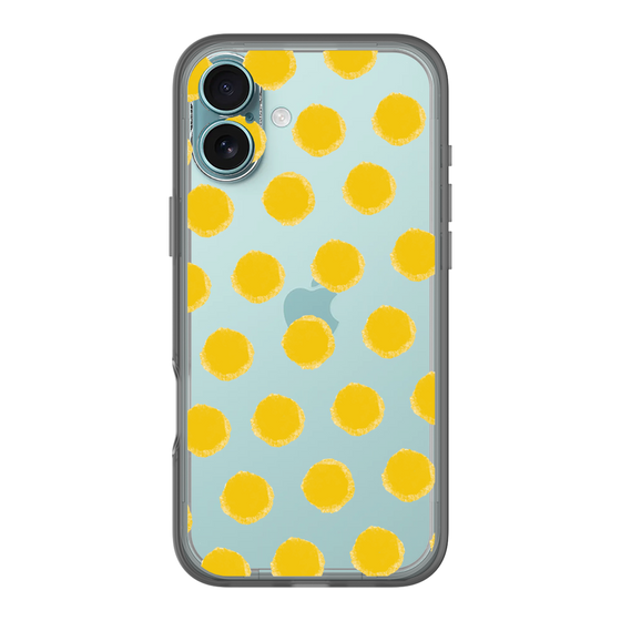 Slim Protection Premium Case［ Original - Favorite Color Polka Dots - Yellow ］