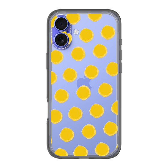 Slim Protection Premium Case［ Original - Favorite Color Polka Dots - Yellow ］