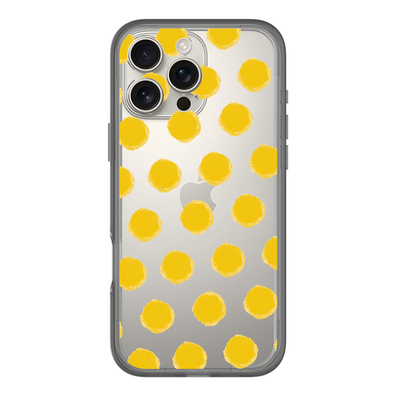 Slim Protection Premium Case［ Original - Favorite Color Polka Dots - Yellow ］