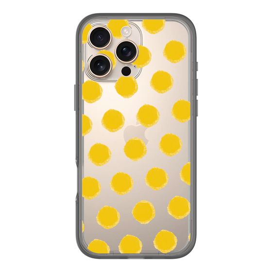 Slim Protection Premium Case［ Original - Favorite Color Polka Dots - Yellow ］