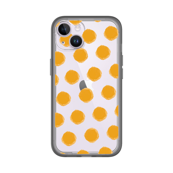 Slim Protection Premium Case［ Original - Favorite Color Polka Dots - Orange ］