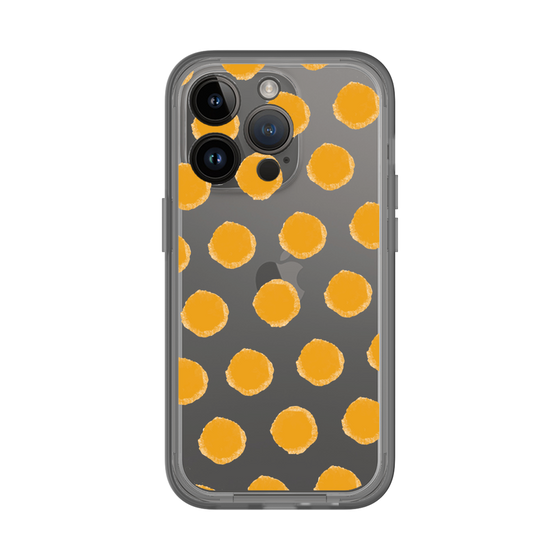 Slim Protection Premium Case［ Original - Favorite Color Polka Dots - Orange ］