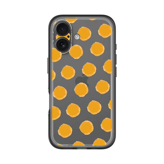 Slim Protection Premium Case［ Original - Favorite Color Polka Dots - Orange ］