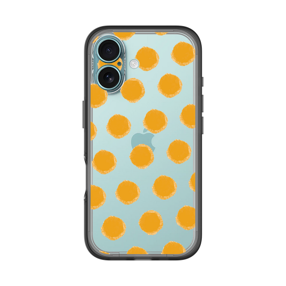 Slim Protection Premium Case［ Original - Favorite Color Polka Dots - Orange ］