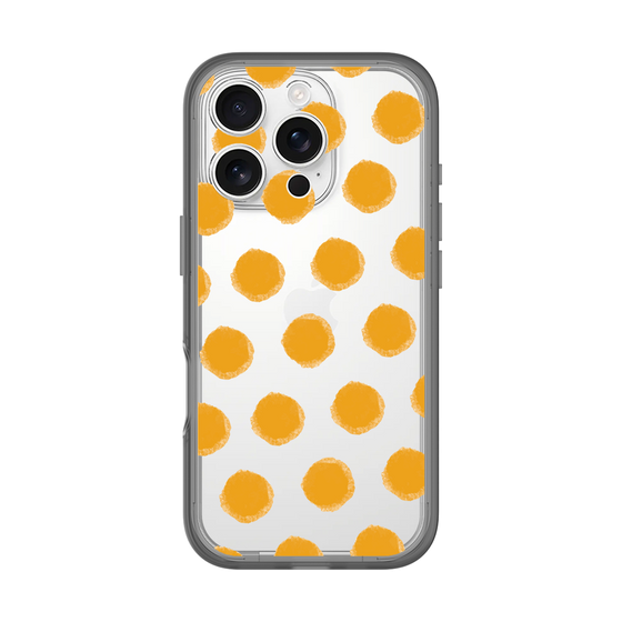 Slim Protection Premium Case［ Original - Favorite Color Polka Dots - Orange ］