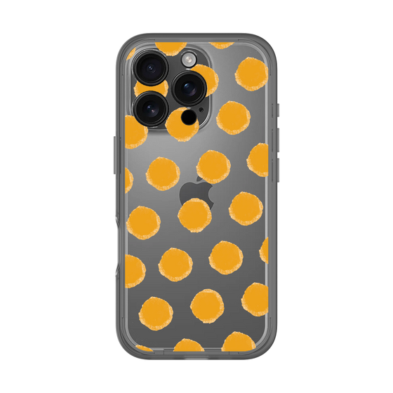 Slim Protection Premium Case［ Original - Favorite Color Polka Dots - Orange ］