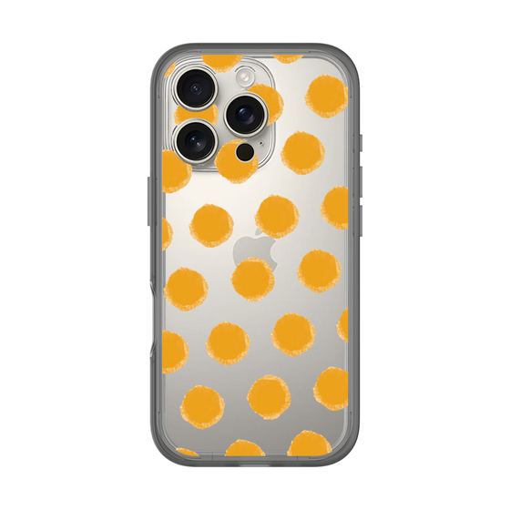 Slim Protection Premium Case［ Original - Favorite Color Polka Dots - Orange ］