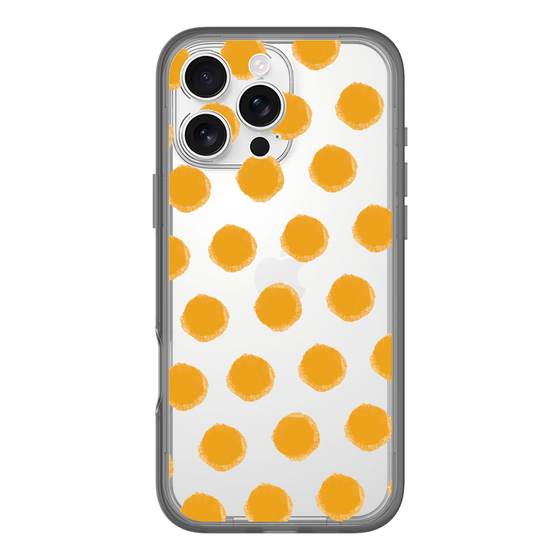 Slim Protection Premium Case［ Original - Favorite Color Polka Dots - Orange ］