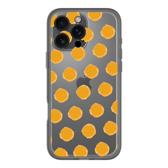 Slim Protection Premium Case［ Original - Favorite Color Polka Dots - Orange ］