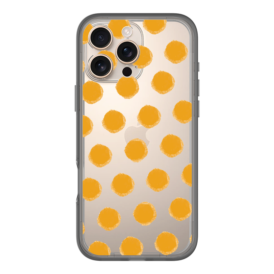 Slim Protection Premium Case［ Original - Favorite Color Polka Dots - Orange ］