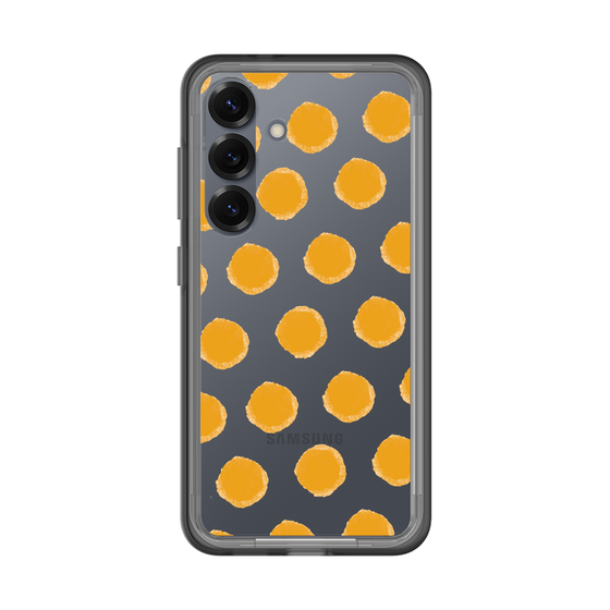 Slim Protection Premium Case［ Original - Favorite Color Polka Dots - Orange ］