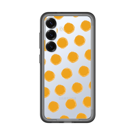 Slim Protection Premium Case［ Original - Favorite Color Polka Dots - Orange ］