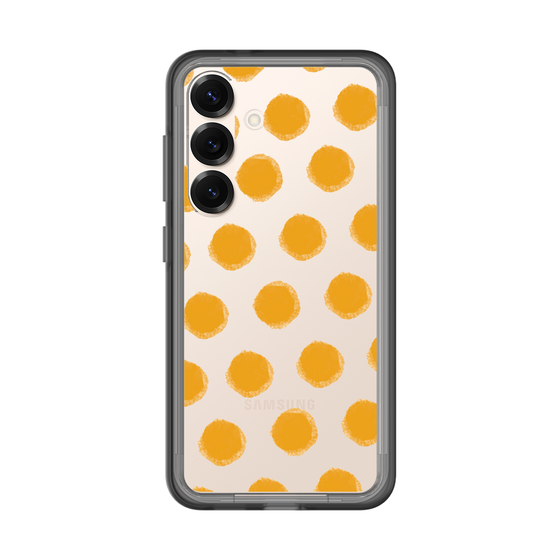 Slim Protection Premium Case［ Original - Favorite Color Polka Dots - Orange ］