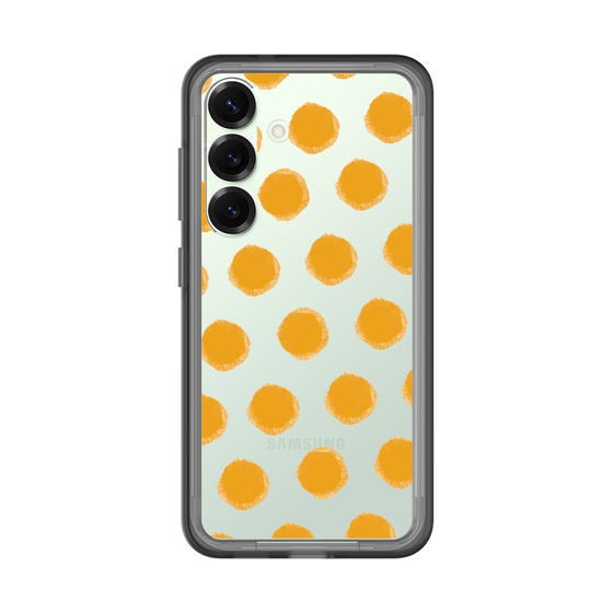 Slim Protection Premium Case［ Original - Favorite Color Polka Dots - Orange ］
