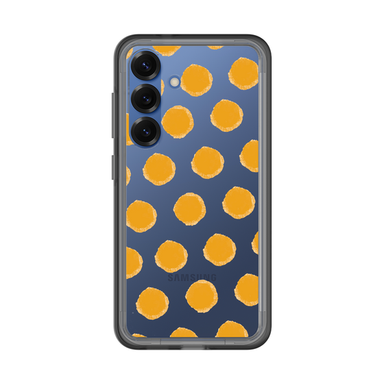Slim Protection Premium Case［ Original - Favorite Color Polka Dots - Orange ］