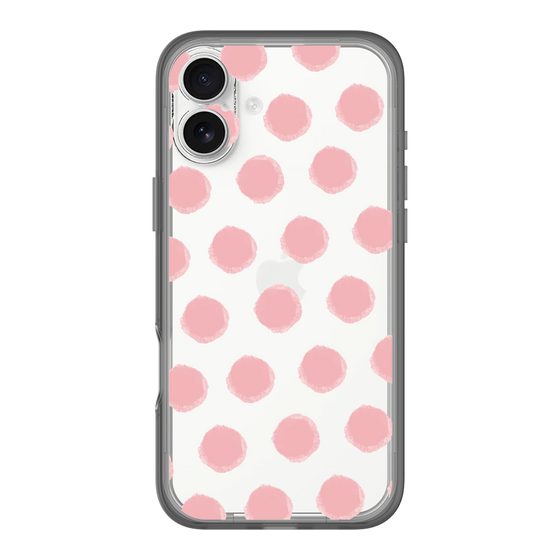 Slim Protection Premium Case［ Original - Favorite Color Polka Dots - Pink ］