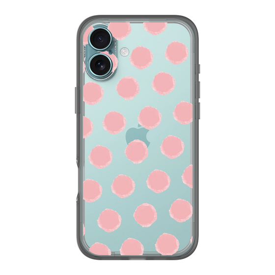 Slim Protection Premium Case［ Original - Favorite Color Polka Dots - Pink ］