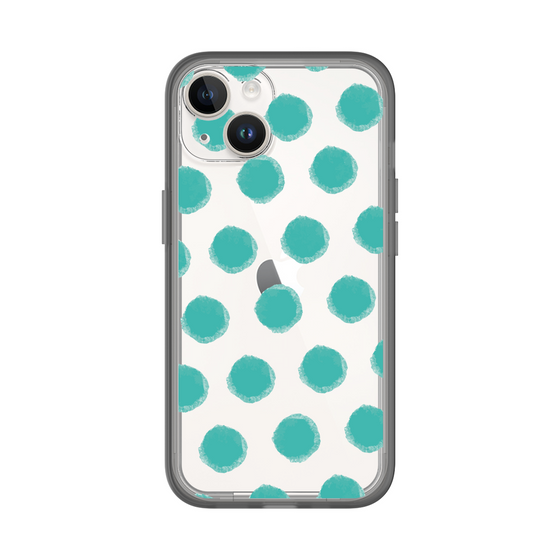 Slim Protection Premium Case［ Original - Favorite Color Polka Dots - Green ］