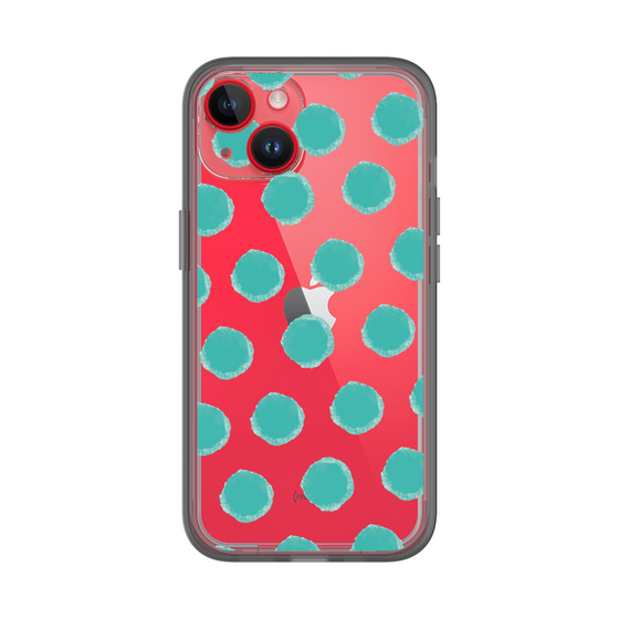 Slim Protection Premium Case［ Original - Favorite Color Polka Dots - Green ］