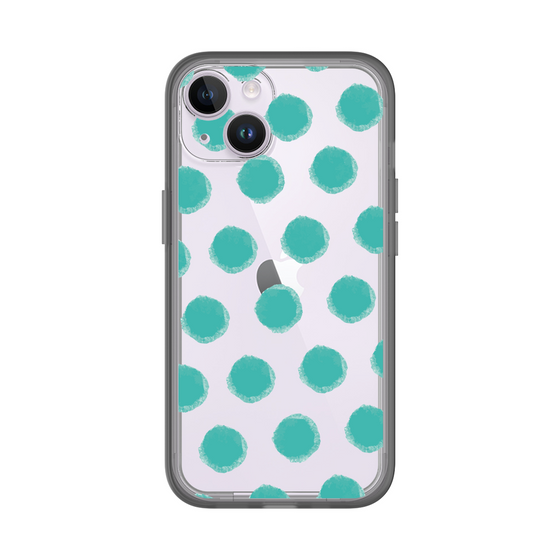 Slim Protection Premium Case［ Original - Favorite Color Polka Dots - Green ］