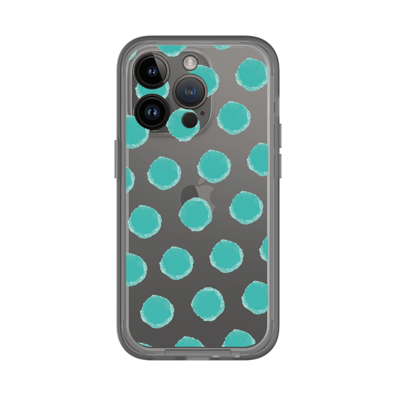 Slim Protection Premium Case［ Original - Favorite Color Polka Dots - Green ］
